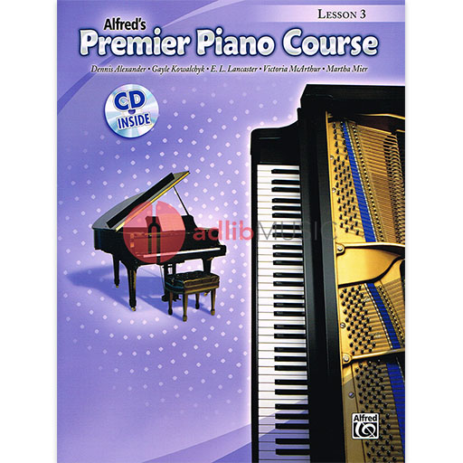Premier Piano Course Lesson 3 Bk/CD