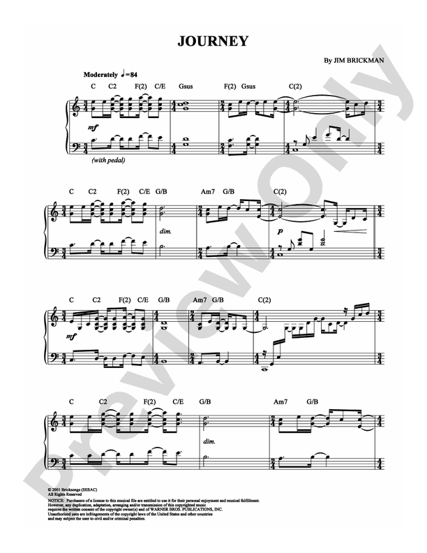 Journey - Piano (Digital Download)