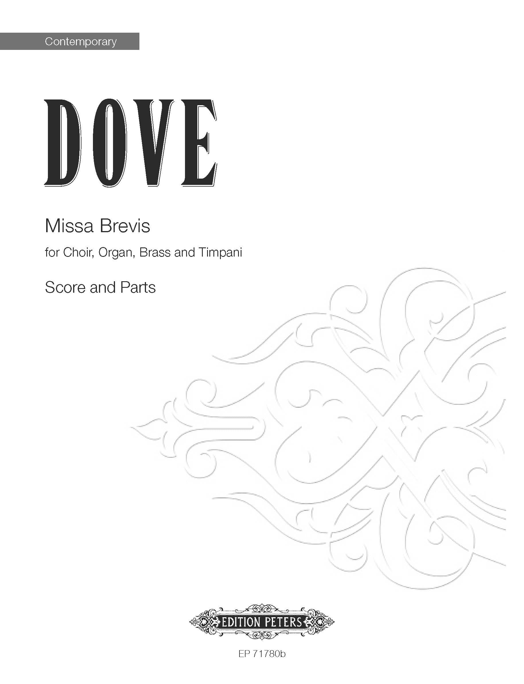 Missa Brevis (EP71780B) - Trumpet/Timpani/Trombone/Organ/Horn/Tuba/SATB Choral Octavo (Digital Download)