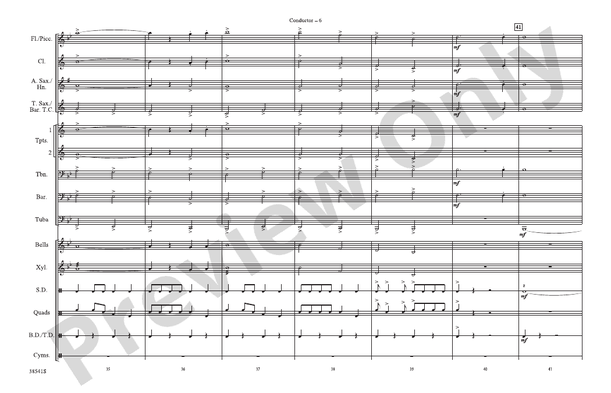 A Star-Spangled March – Marching Band Conductor Score & Parts (Digital Download)