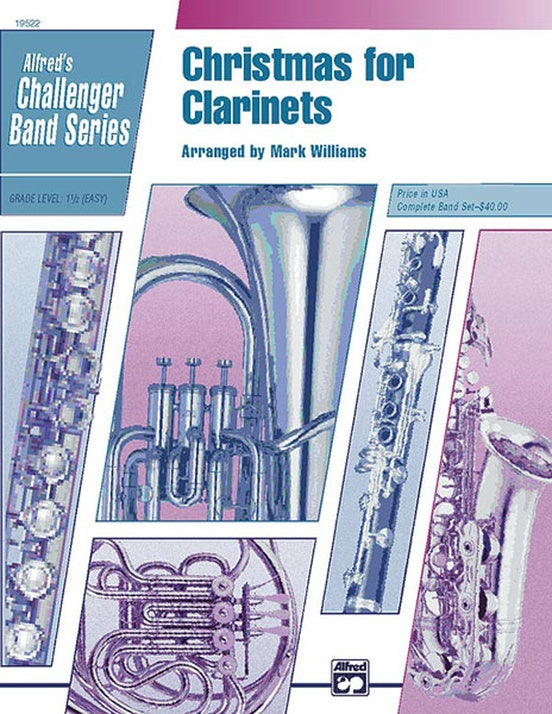 Christmas for Clarinets - Concert Band Conductor Score & Parts (Digital Download)