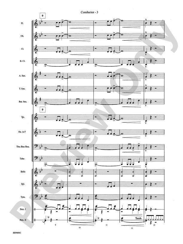 Declaration and Dance - Concert Band Conductor Score & Parts (Digital Download)