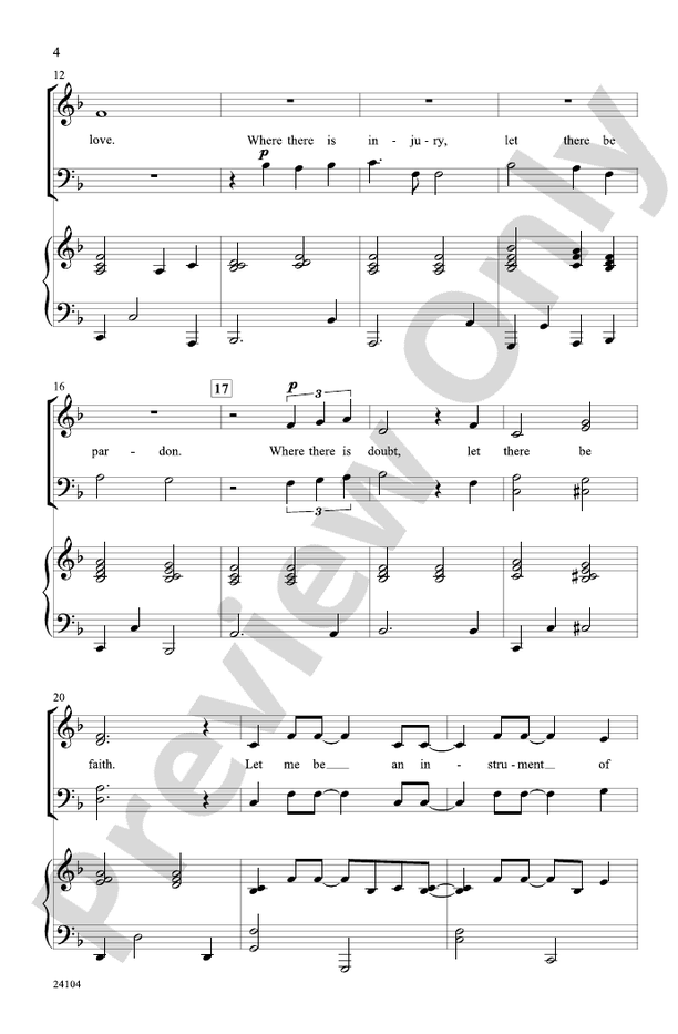 Instrument of Peace – SATB Choral Octavo (Digital Download)