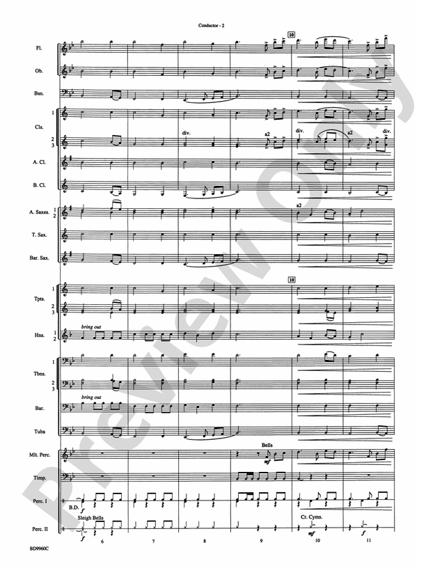 Star of Wonder - Concert Band Conductor Score & Parts (Digital Download)