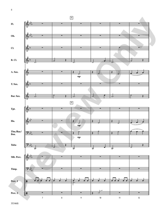 Clarinet Bell Carol - Concert Band Conductor Score & Parts (Digital Download)