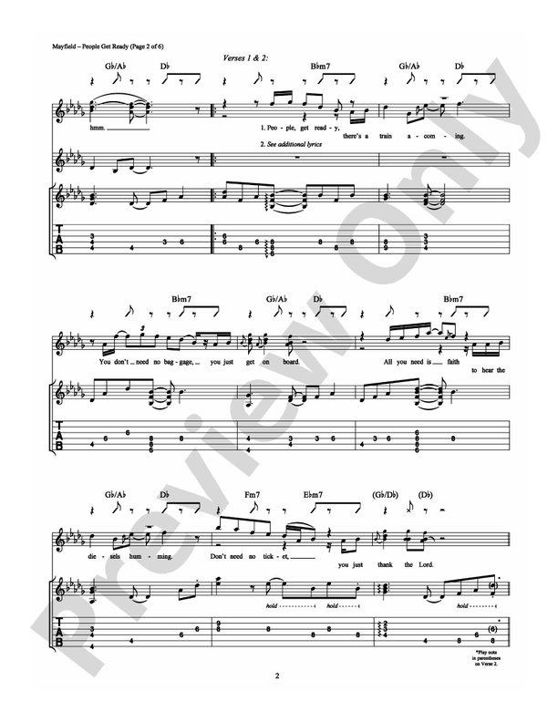 People Get Ready - Guitar TAB (Digital Download)