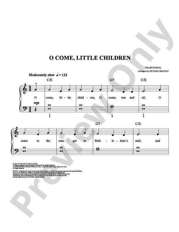 O Come, Little Children - DSM-PS-0000525 - Easy Piano (Digital Download)