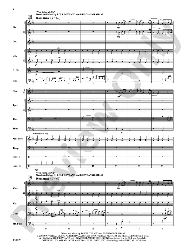Josh Groban Gold - Full Orchestra Conductor Score & Parts (Digital Download)