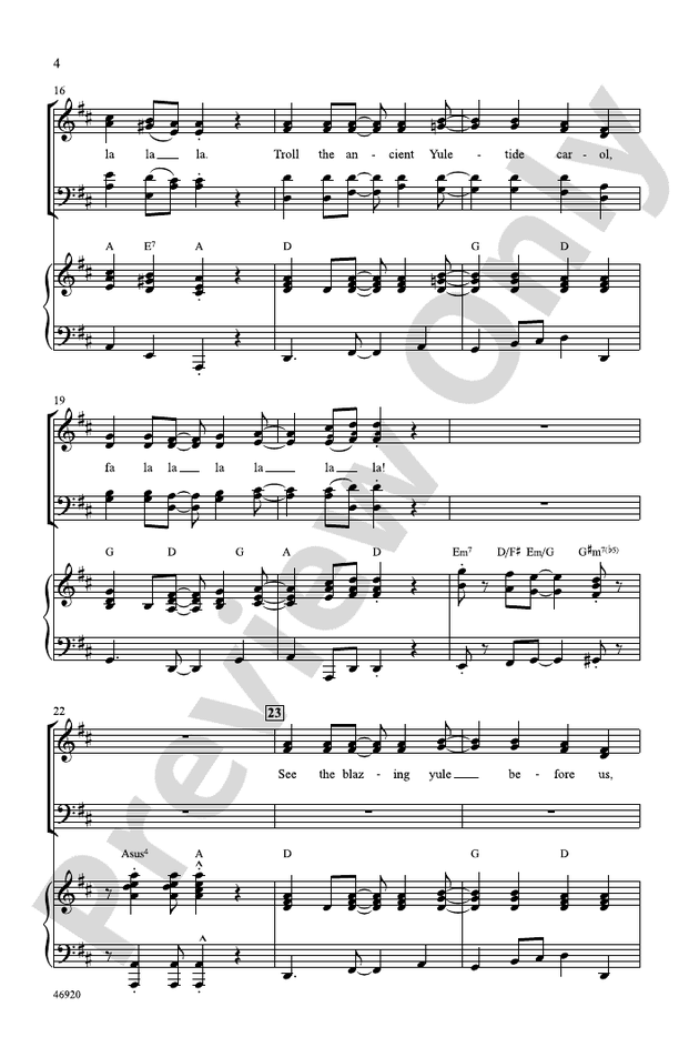 Fa La La La La! – SATB Choral Octavo (Digital Download)