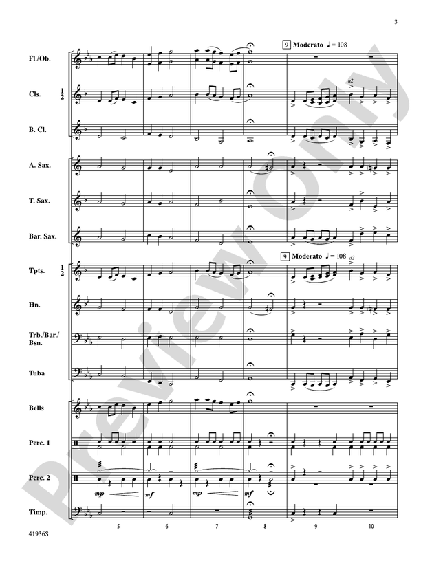 Shadowlands - Concert Band Conductor Score & Parts (Digital Download)