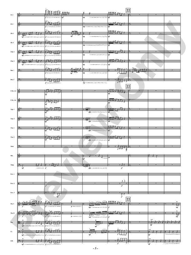 Bells of the Winter Range - Full Orchestra Conductor Score & Parts (Digital Download)