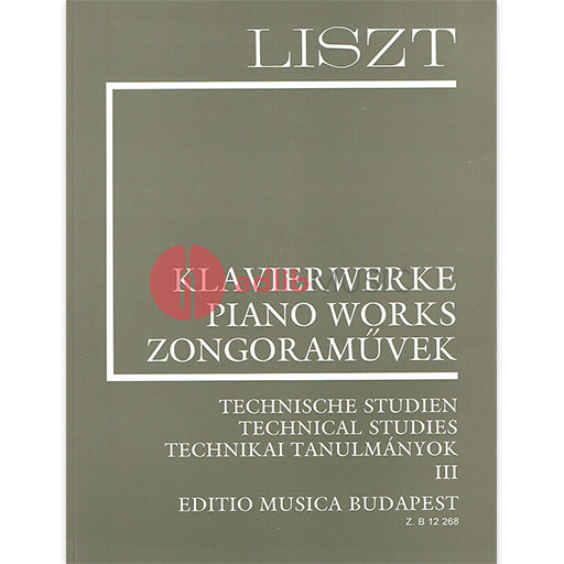 TECHNICAL STUDIES VOL 3 FOR PIANO SOLO - LISZT - PIANO - EMB