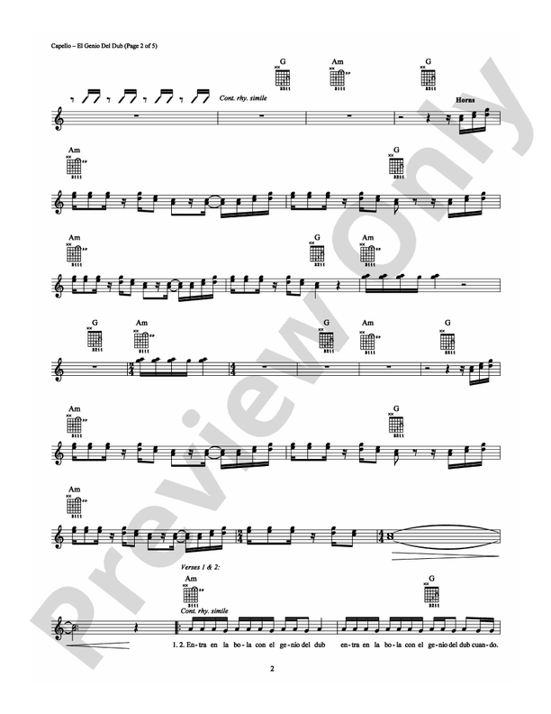 El Genio del Dub - Guitar TAB (Digital Download)