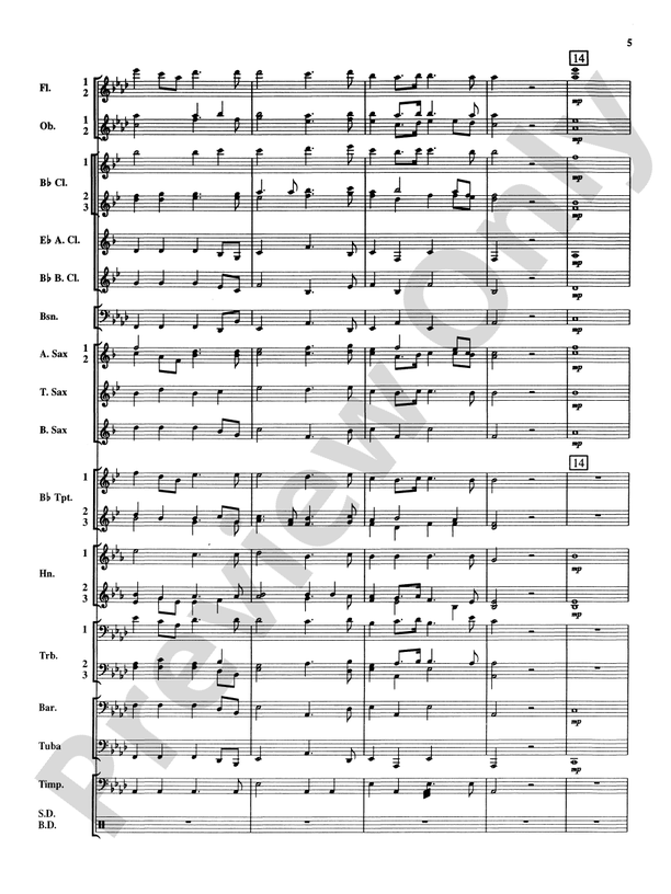Royal Fireworks Music - Concert Band Conductor Score & Parts (Digital Download)