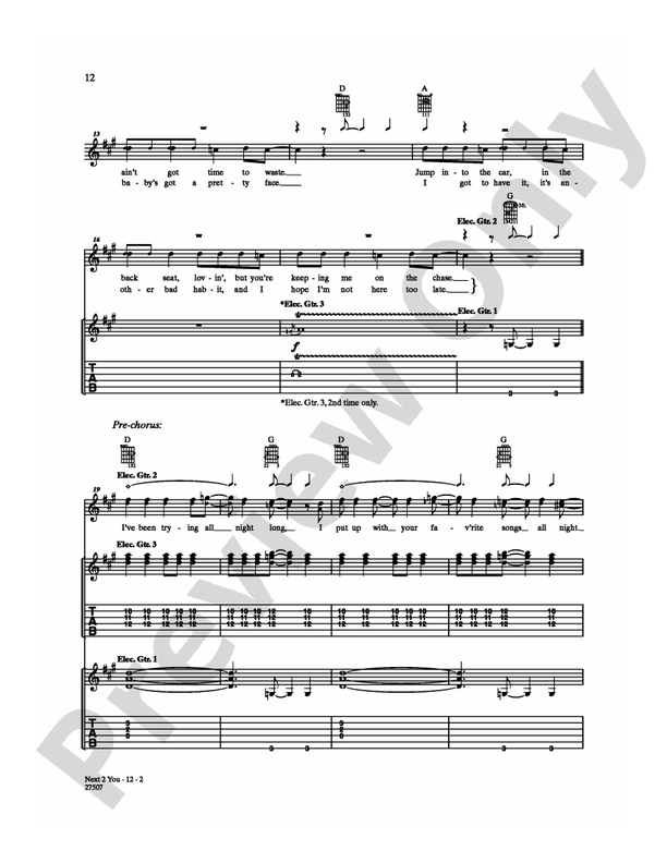 Next 2 You - Guitar TAB (Digital Download)