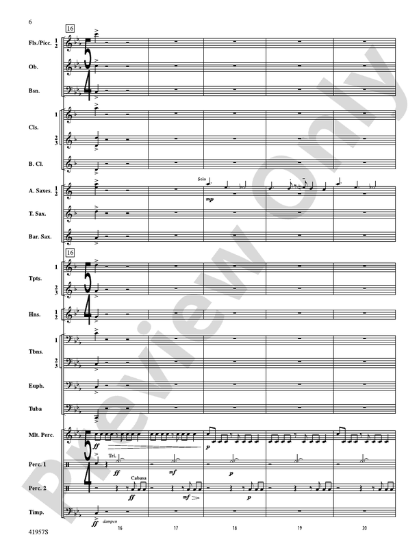 Runway Five - Concert Band Conductor Score & Parts (Digital Download)