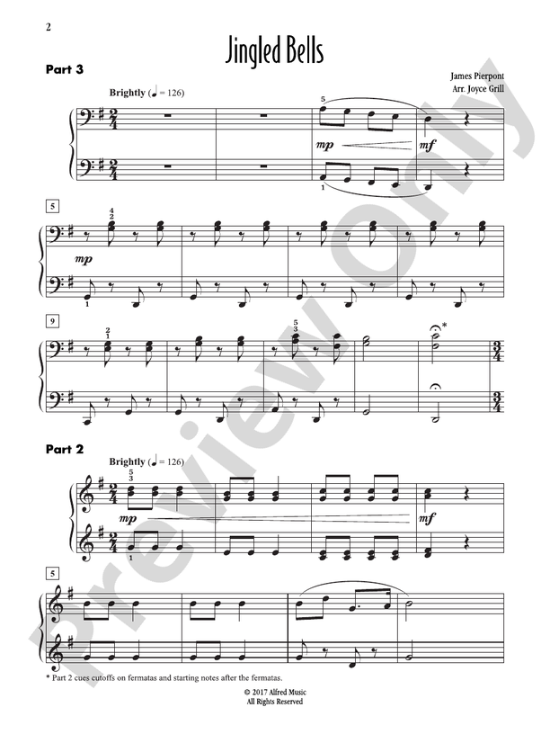 Jingled Bells - 1 Piano, 6 Hands (Digital Download)