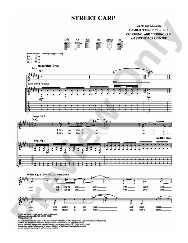 Street Carp - Guitar TAB (Digital Download)