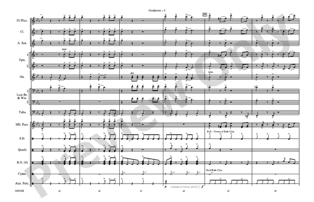 Great Balls of Fire (Arr. Nick Baratta) – Marching Band Conductor Score & Parts (Digital Download)