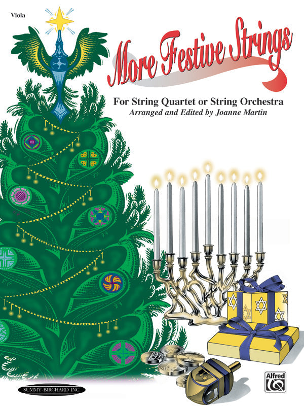 More Festive Strings for String Quartet or String Orch Viola - Martin Joanne Alfred 0995