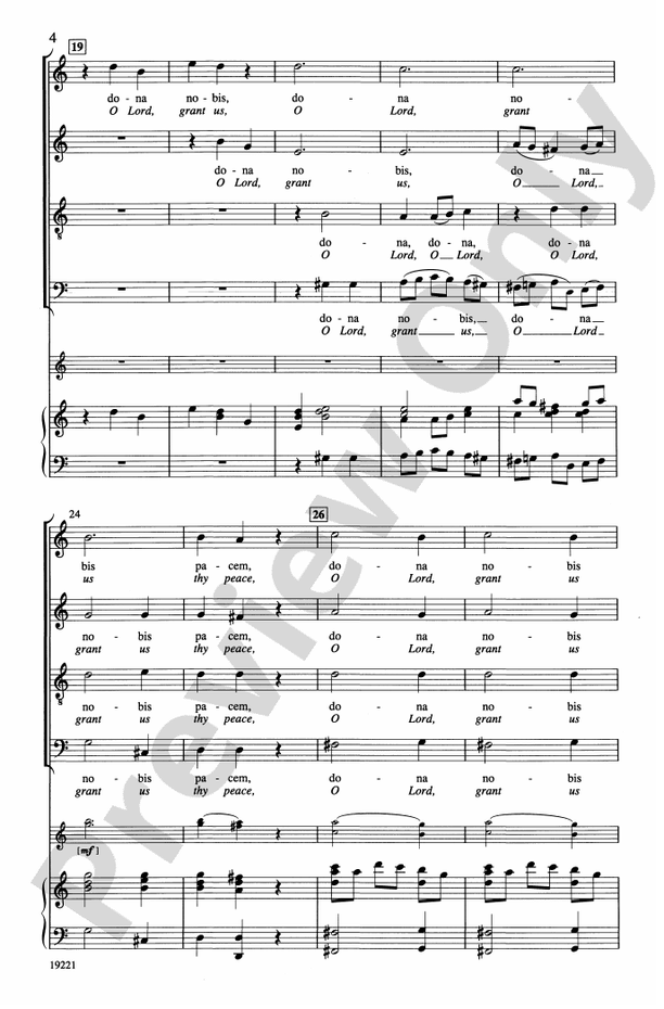 Dona Nobis Pacem (from Missa Solemnis) – SATB Choral Octavo (Digital Download)