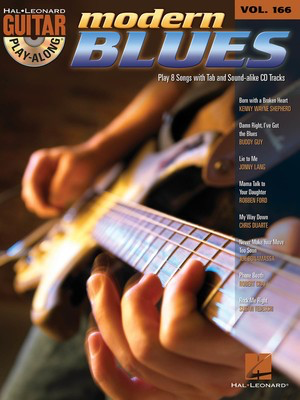 Modern Blues - Guitar Play-Along Volume 166 - Guitar Hal Leonard Guitar TAB with Lyrics & Chords /CD