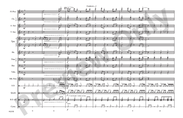 Some Nights – Marching Band Conductor Score & Parts (Digital Download)