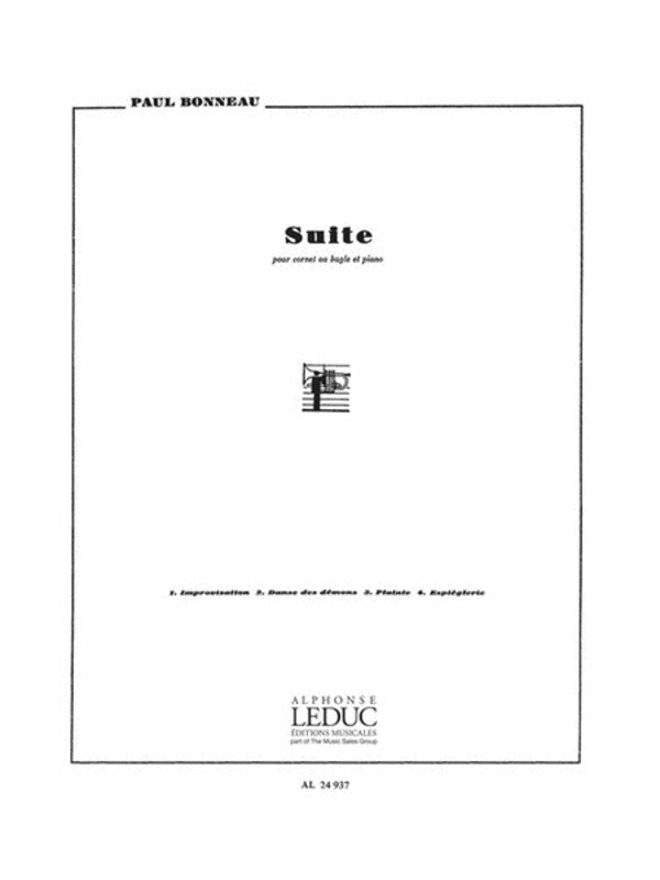 Bonneau - Suite - Cornet or Bugle/Piano Accompaniment Leduc AL24937
