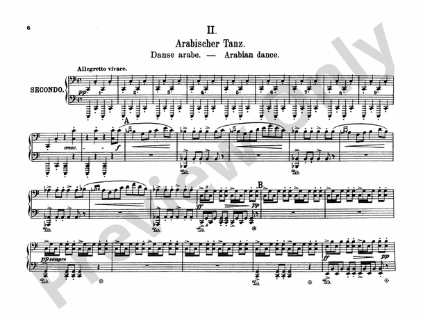 Grieg - Peer Gynt Suite, No. 2, Op. 55 - 1 Piano, 4 Hands (Digital Download)