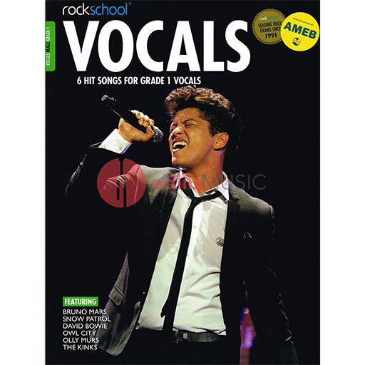 Rockschool Vocals - Grade 1 Male - 2014-2020 - Vocal Rock School Limited Sftcvr/Online Audio