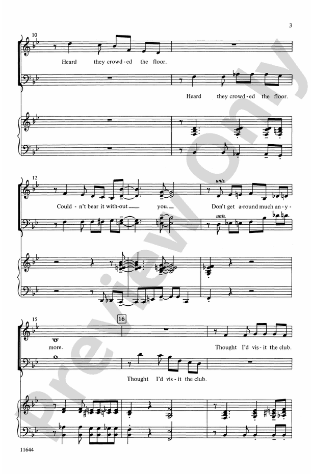 Don't Get Around Much Anymore – SATB Choral Octavo (Digital Download)