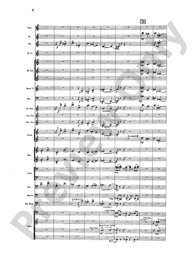 Liturgical Music for Band, Op. 33 - Concert Band Conductor Score & Parts (Digital Download)