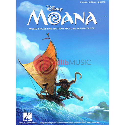 Moana: Selections From Motion Picture Soundtrack - Piano/Vocal/Guitar PVG Hal Leonard 204662