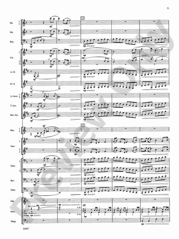 Highland Park Overture - Concert Band Conductor Score & Parts (Digital Download)