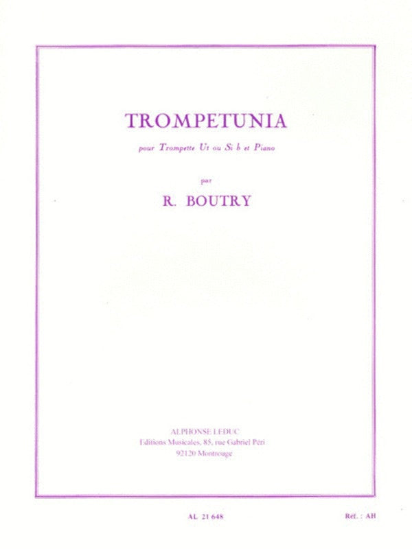 Boutry - Trumpetunia - C Trumpet/Piano Accompaniment Leduc AL21648