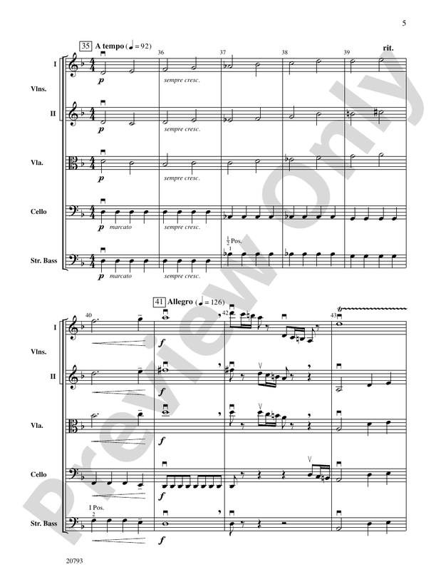 The Idylls of Pegasus – String Orchestra Conductor Score & Parts (Digital Download)