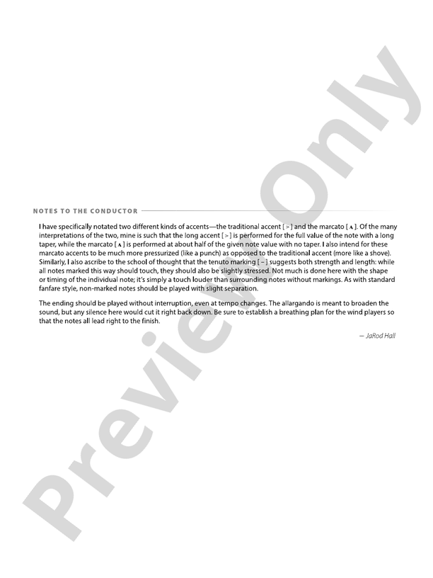 Spiritus Invictus – Concert Band Conductor Score & Parts