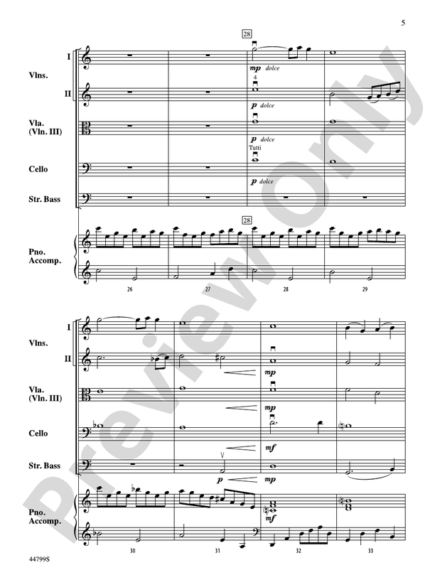 Silent Night - String Orchestra Conductor Score & Parts (Digital Download)