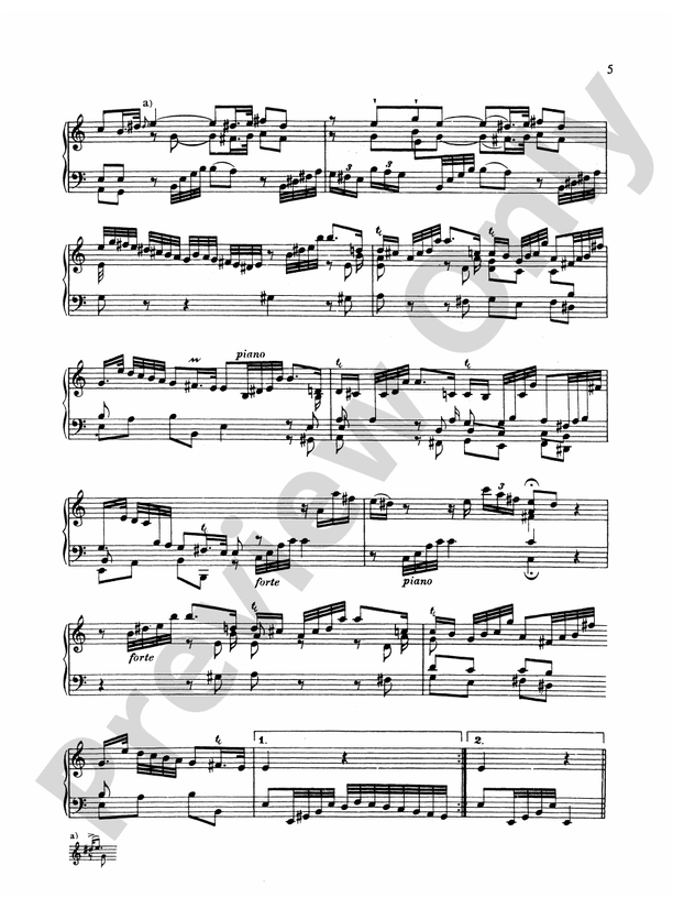 Bach - The Wurttenburg Sonatas (Complete) - Piano Solo (Digital Download)