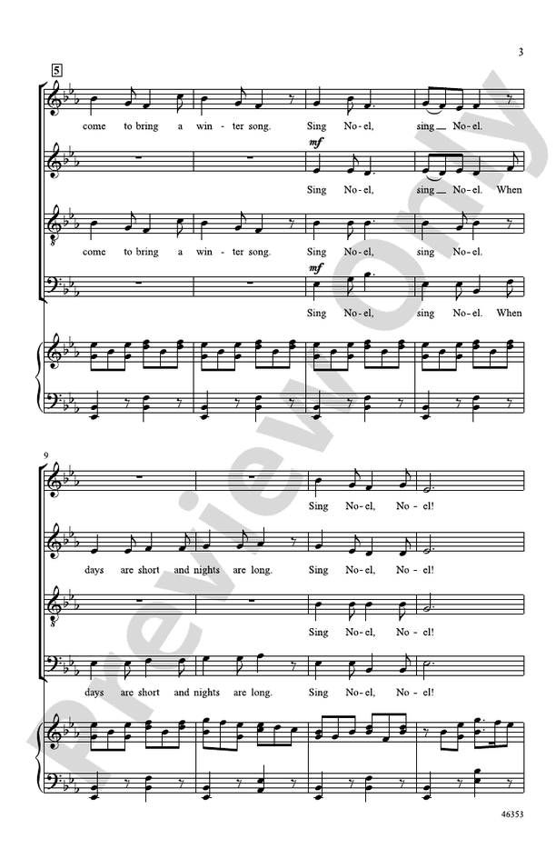 A Winter Noel - SATB Choral Octavo (Digital Download)