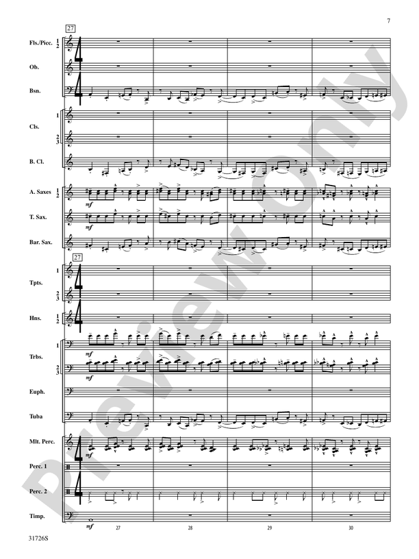 Velocity - Concert Band Conductor Score & Parts (Digital Download)