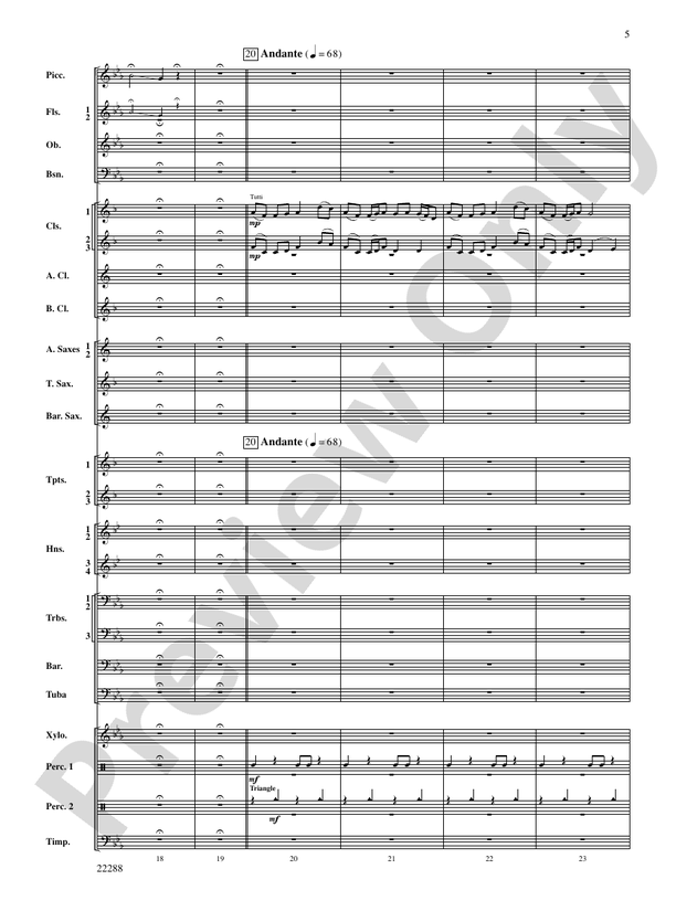 Mandjiani - Concert Band Conductor Score & Parts (Digital Download)
