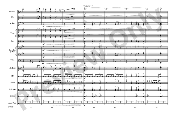 Fiesta Bahia – Marching Band Conductor Score & Parts (Digital Download)