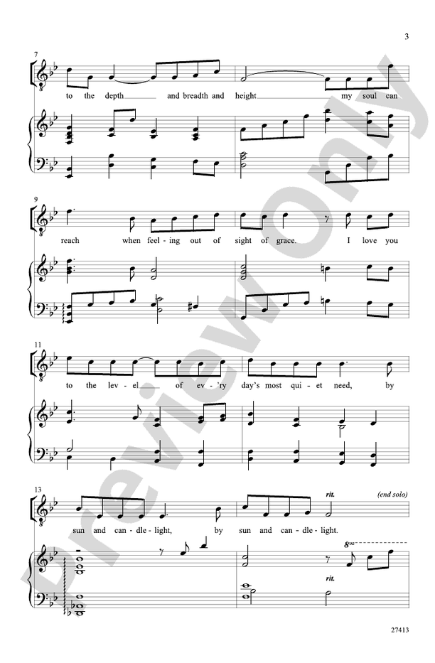 How Do I Love You? – TTB Choral Octavo (Digital Download)