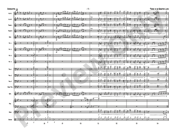 There Is No Greater Love - Jazz Ensemble Conductor Score & Parts (Digital Download)