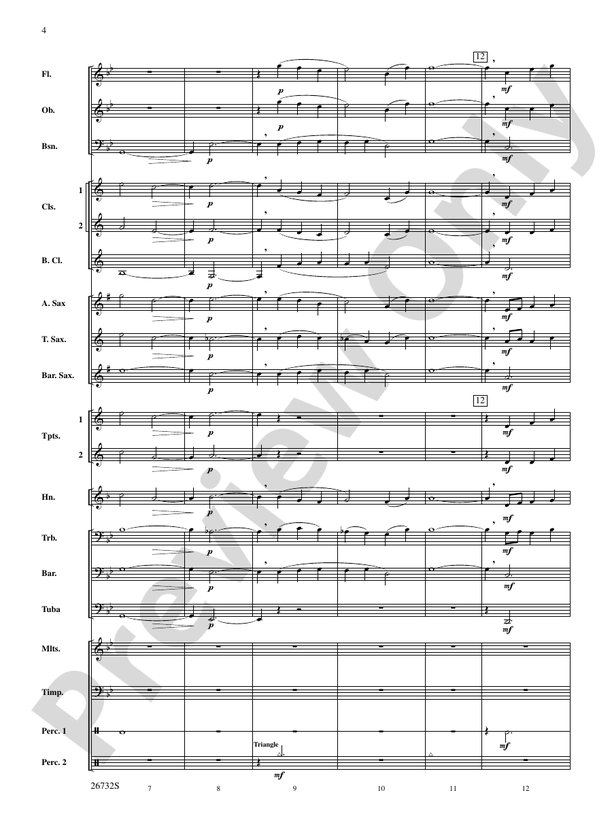 Four Waves - Concert Band Conductor Score & Parts (Digital Download)