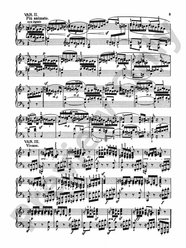 Mendelssohn - Variations Serieuses, Opus 54 - Piano Solo (Digital Download)