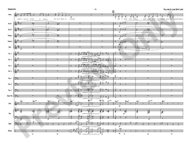Falling in Love with Love - Jazz Ensemble Conductor Score & Parts(Digital Download)