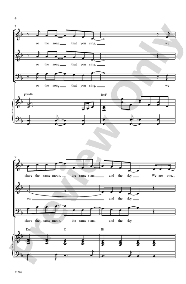 Beneath One Sun - 3 Part Mixed Choral Octavo (Digital Download)
