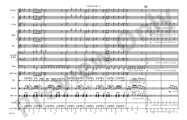 Paint It, Black (Arr. Roland Barrett) – Marching Band Conductor Score & Parts (Digital Download)